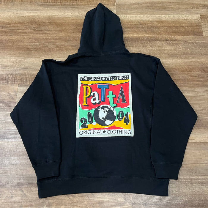 PATTA Worldwide Patch Hooded Sweater Black