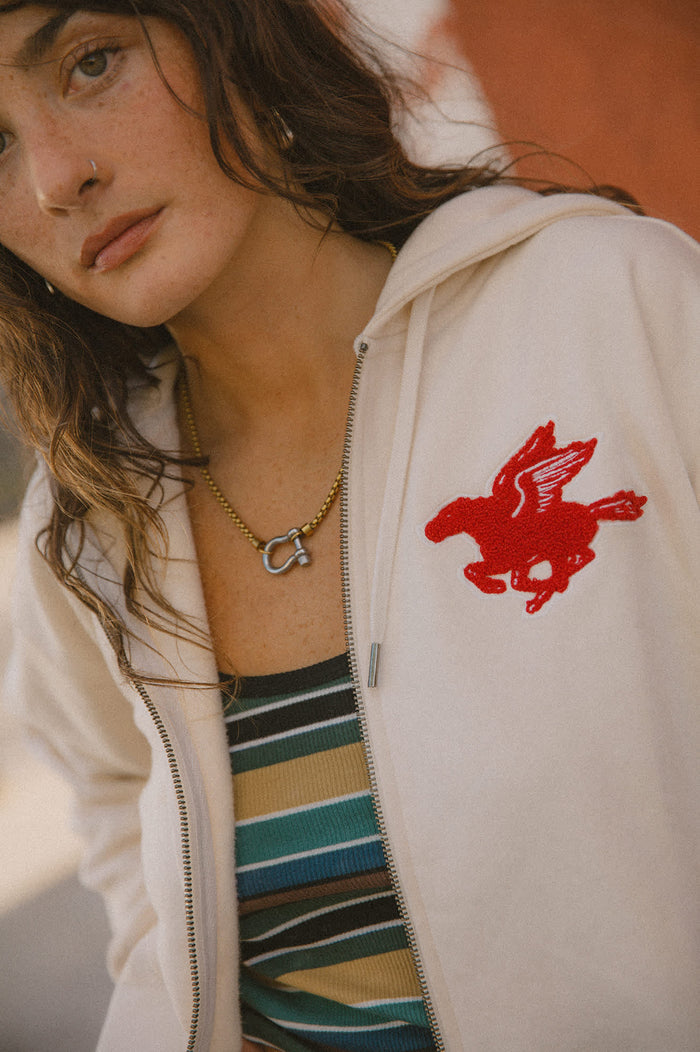 Women's Pegasus Zip Hood in the color Whitecap - Men's Lifestyle image