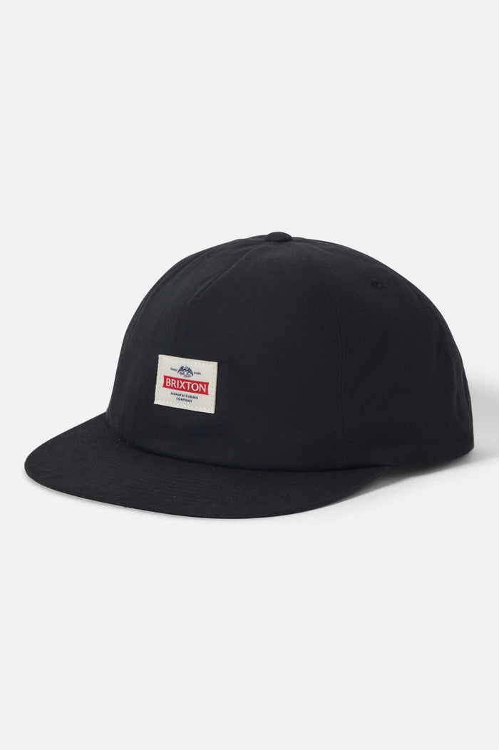Unisex Pinnacle Snapback in the color Washed Black - Front Product View