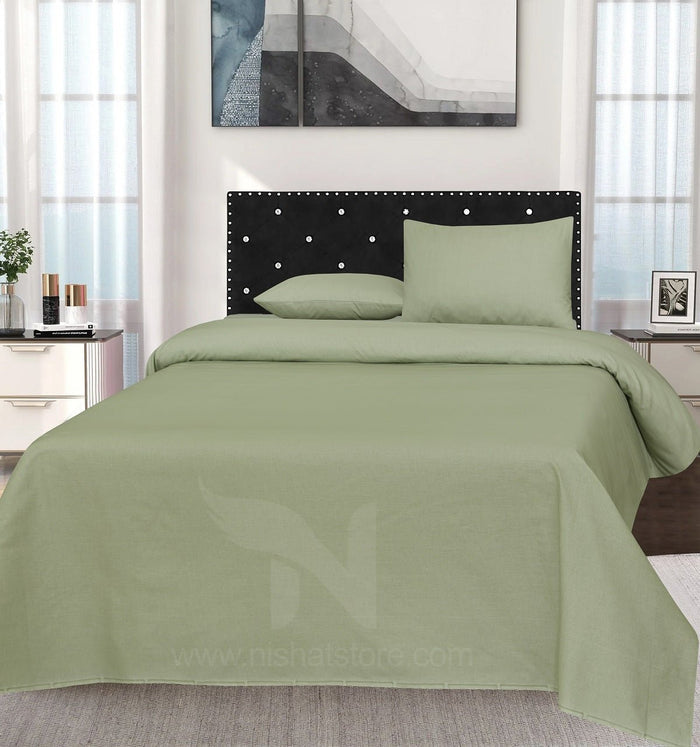 Plain Double Bed Sheet Design NC-C 158 - Nishat Creative Store