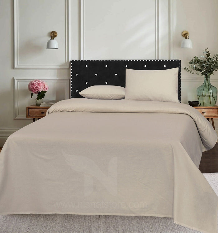Plain Double Bed Sheet Design NC-C 171 - Nishat Creative Store