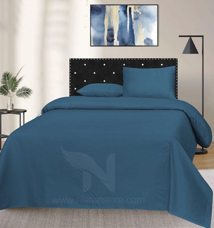 Plain Double Bed Sheet Design NC-S 173 - Nishat Creative Store