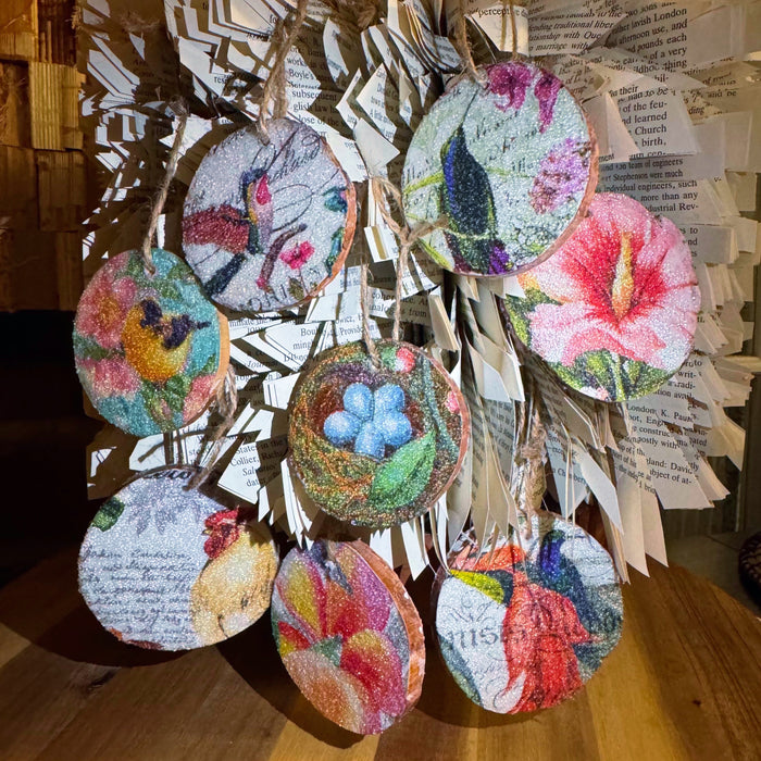 Pretty Birds and Flowers