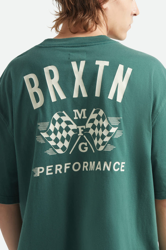 Men's Primary Short Sleeve Cropped Shirt in the color Primal Green - Additional Fit image