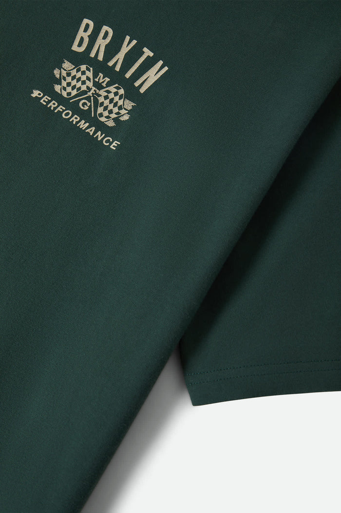 Men's Primary Short Sleeve Cropped Shirt in the color Primal Green - Additional Laydown image