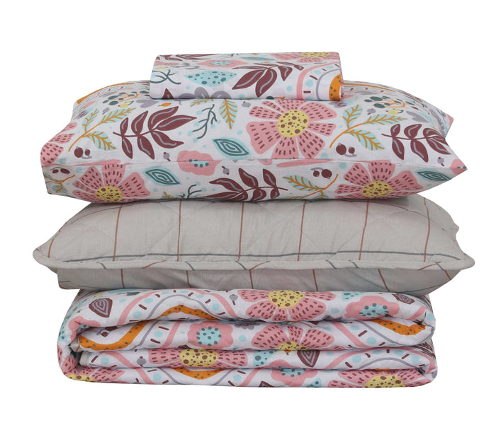 Quilted Comforter Set 6 Pcs Design 938 - Nishat Creative Store