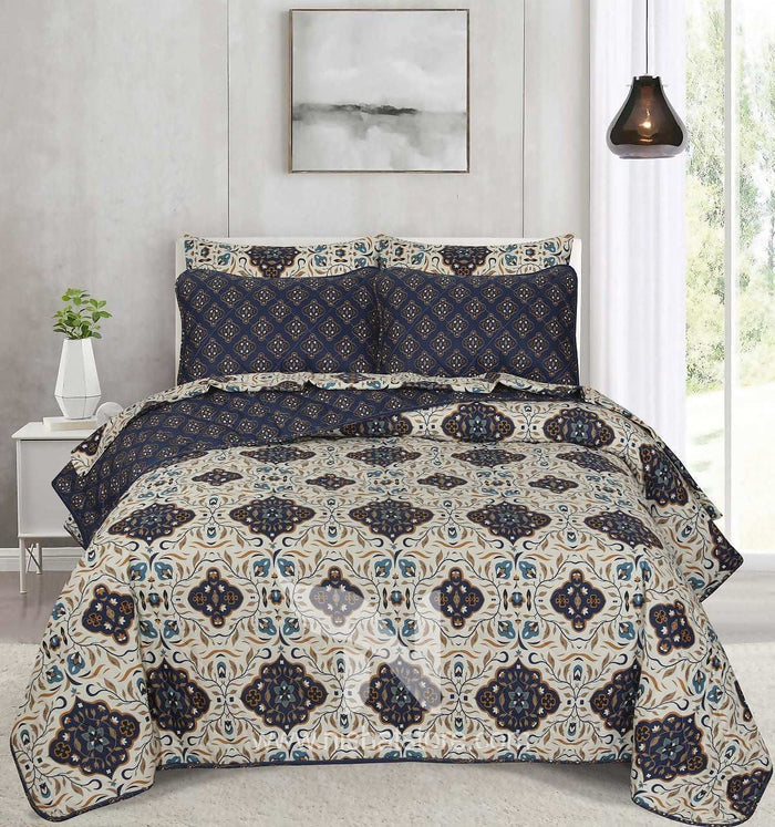Quilted Comforter Set 6 Pcs Design 959 - Nishat Creative Store