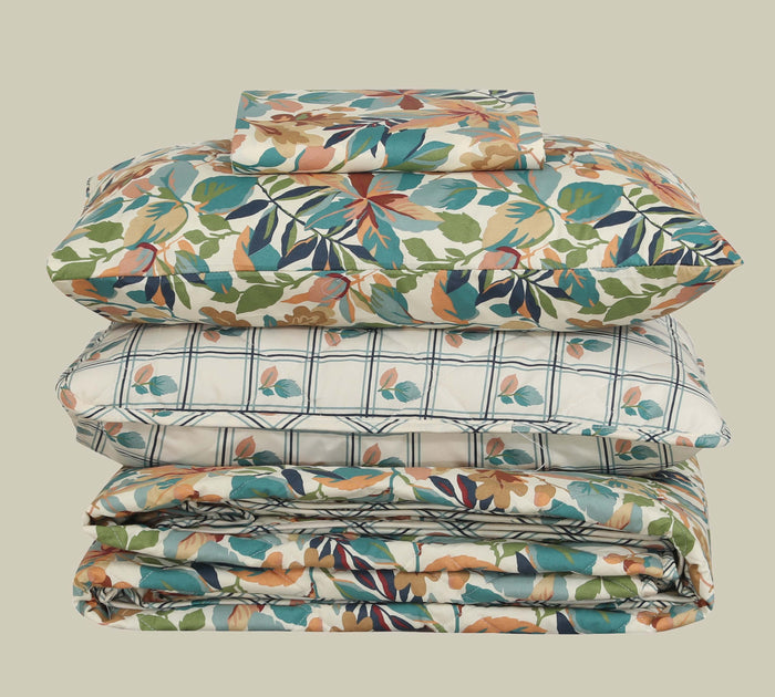 Quilted Comforter Set 6 Pcs Design 963 - Nishat Creative Store