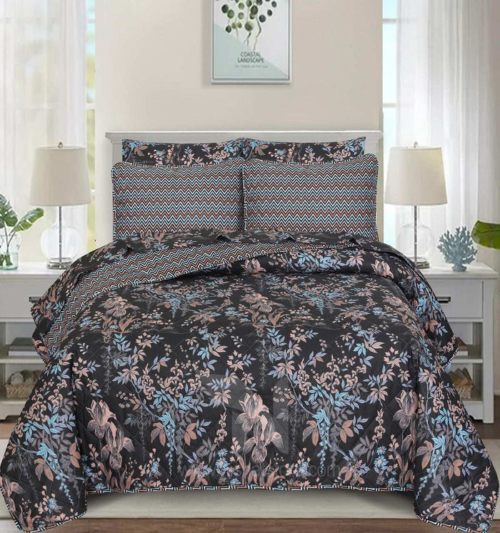 Quilted Comforter Set 6 Pcs Design 967 - Nishat Creative Store