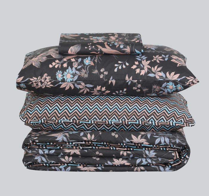 Quilted Comforter Set 6 Pcs Design 967 - Nishat Creative Store