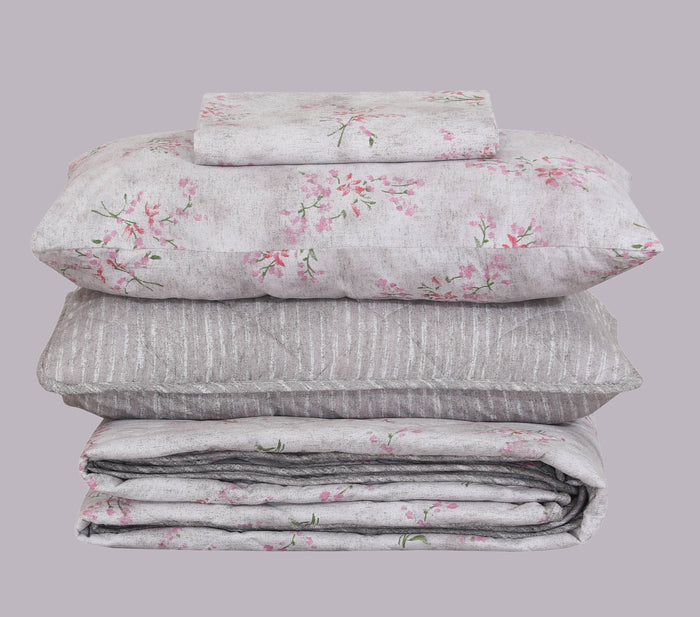 Quilted Comforter Set 6 Pcs Design 973 - Nishat Creative Store
