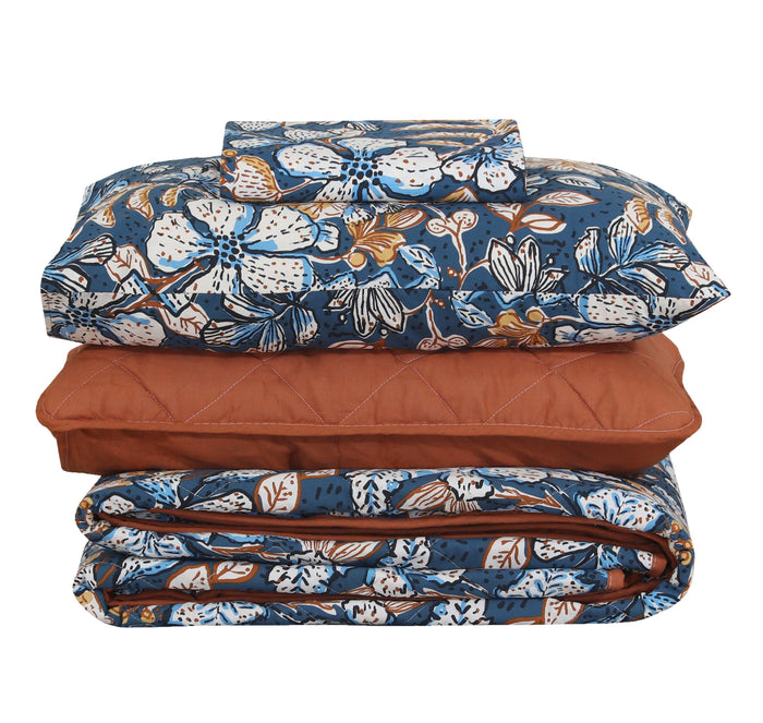 Quilted Comforter Set 6 Pcs Design 975 - Nishat Creative Store