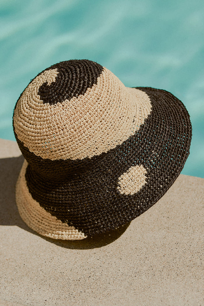 Unisex Redding Bucket Hat in the color Whitecap/Black - Additional Laydown image