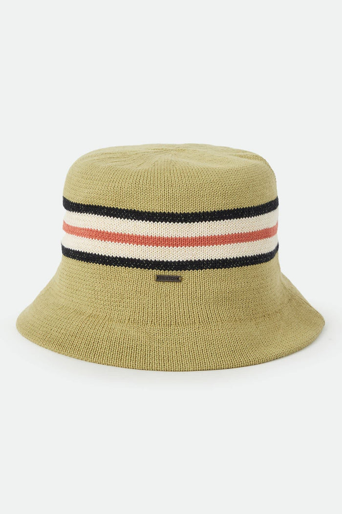 Unisex Redding Knit Packable Hat in the color Green Multi Stripe - Additional Laydown image