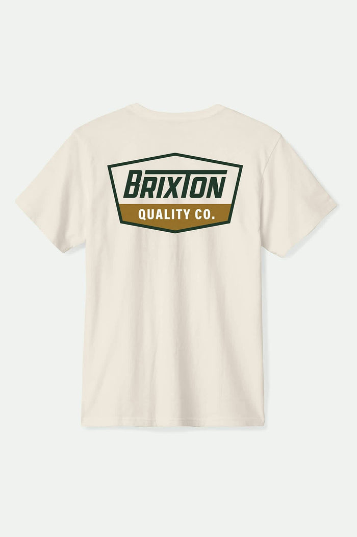 Regal S/S Standard T-Shirt - Cream/Dark Green/Metal Bronze