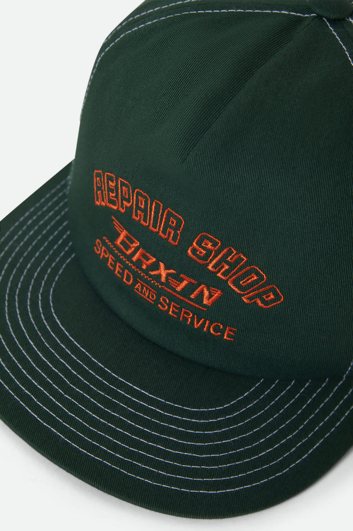 Unisex Repair Shop Snapback in the color Primal Green - Additional Laydown image