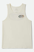 Men's Rhett Tank Top in the color Off White - Front Product View