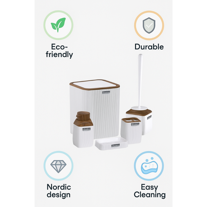 Okyanus bathroom set in Egyptian home brown