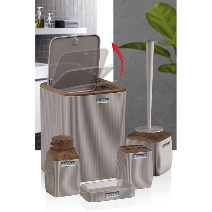 Bathroom Accessories Set 5-Piece Acrylic Okyanus color variants