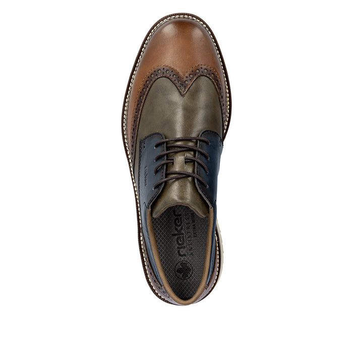 Rieker 04504-90 Muskat/Forest/Royal Blue Shoes