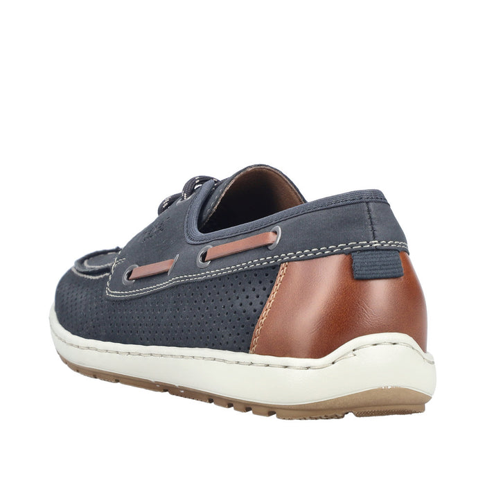 Rieker 08816-14 Guido Navy Shoes