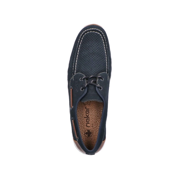 Rieker 08816-14 Guido Navy Shoes