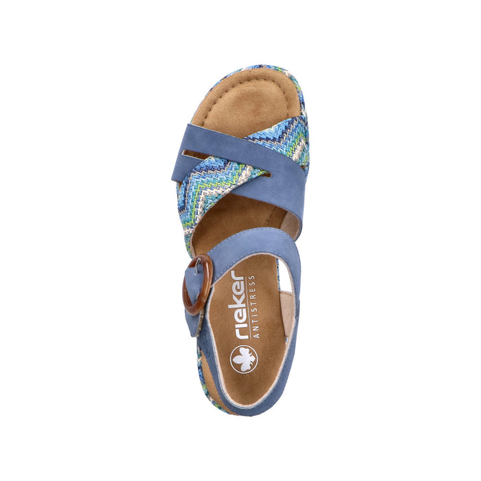 Rieker 69469-14 Rose Blue Sandals