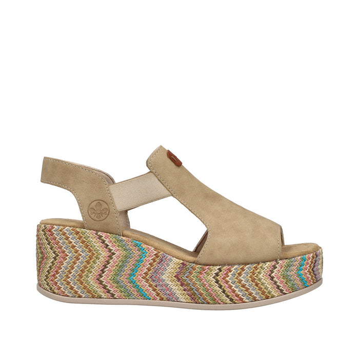 Rieker 69472-60 Rose Beige Sandals