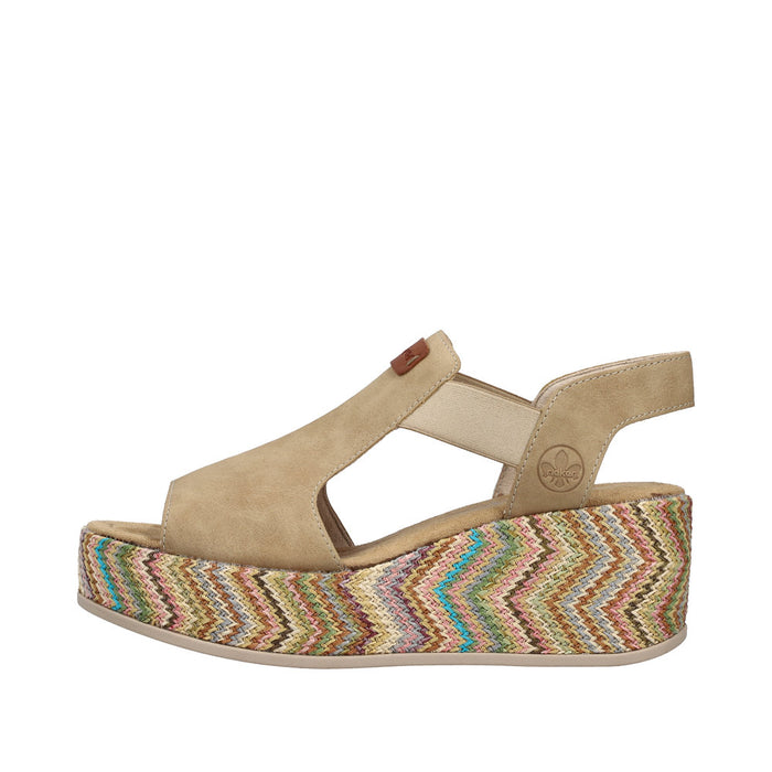 Rieker 69472-60 Rose Beige Sandals