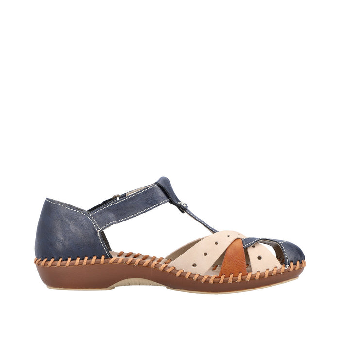 Rieker M1655-14 Desideria Navy Sandals