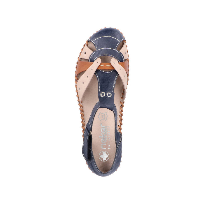 Rieker M1655-14 Desideria Navy Sandals