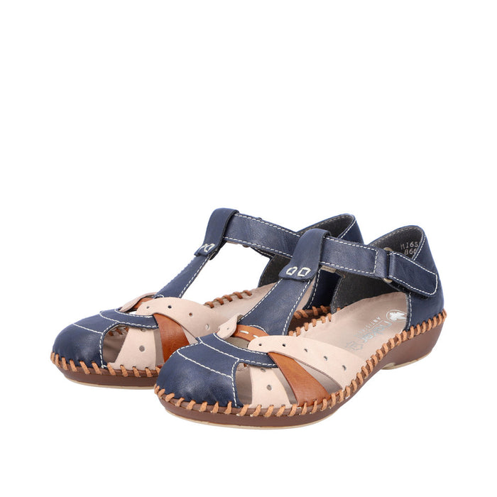 Rieker M1655-14 Desideria Navy Sandals