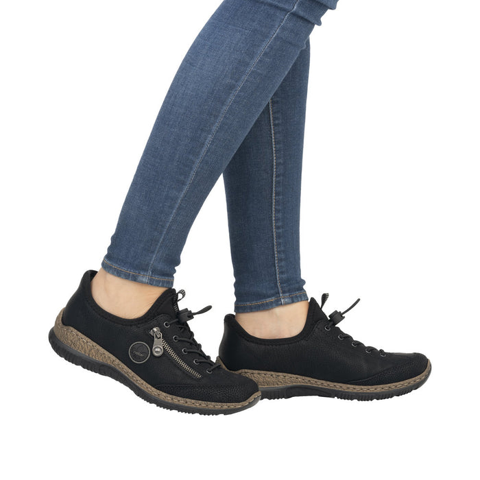 Rieker N3267-01 Black Shoes