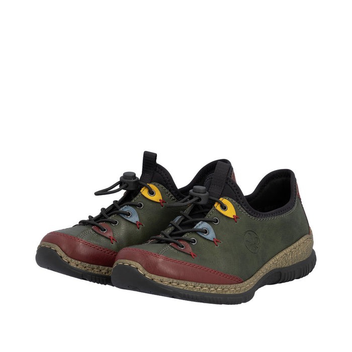 Rieker N3271-54 Wine/Forest/Royal Shoes