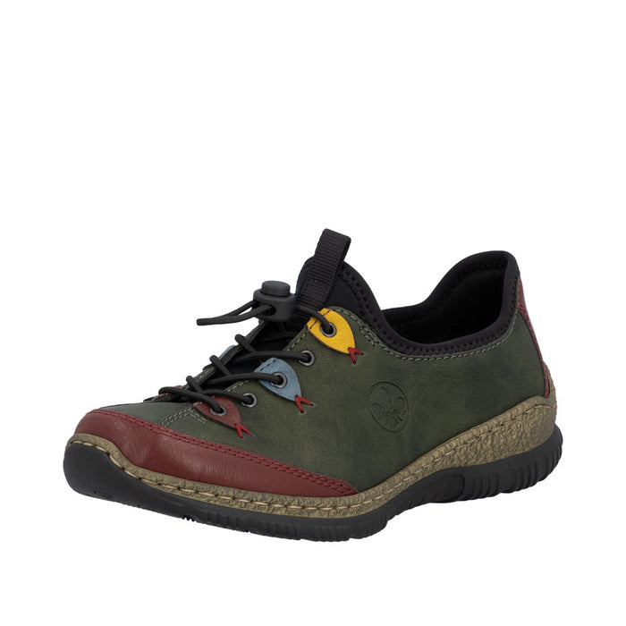 Rieker N3271-54 Wine/Forest/Royal Shoes