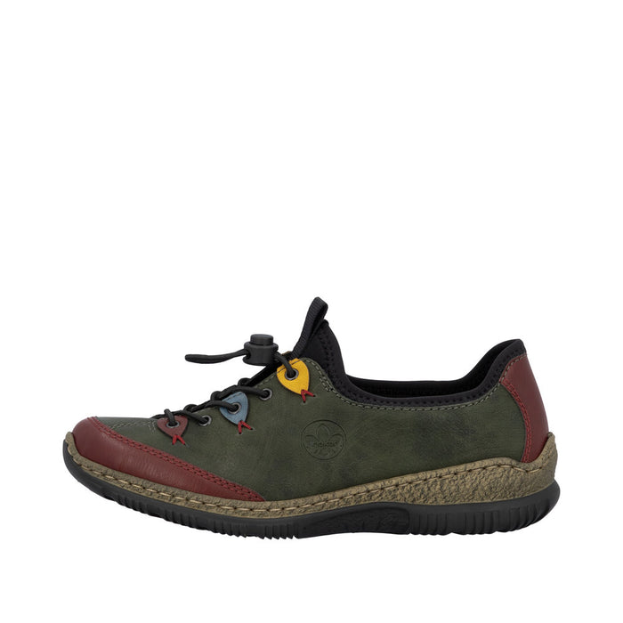 Rieker N3271-54 Wine/Forest/Royal Shoes