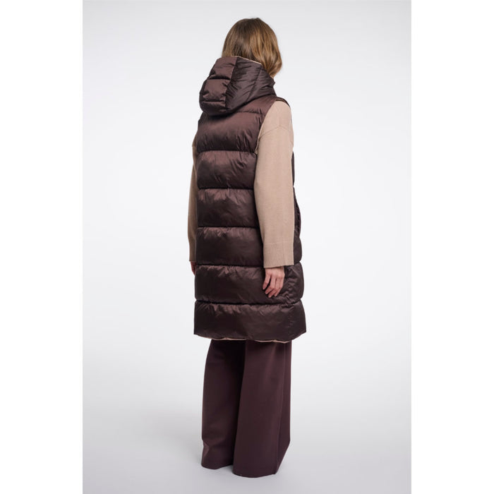 Rino & Pelle Logan.7002612 Peated And Light Toast Long Waistcoat