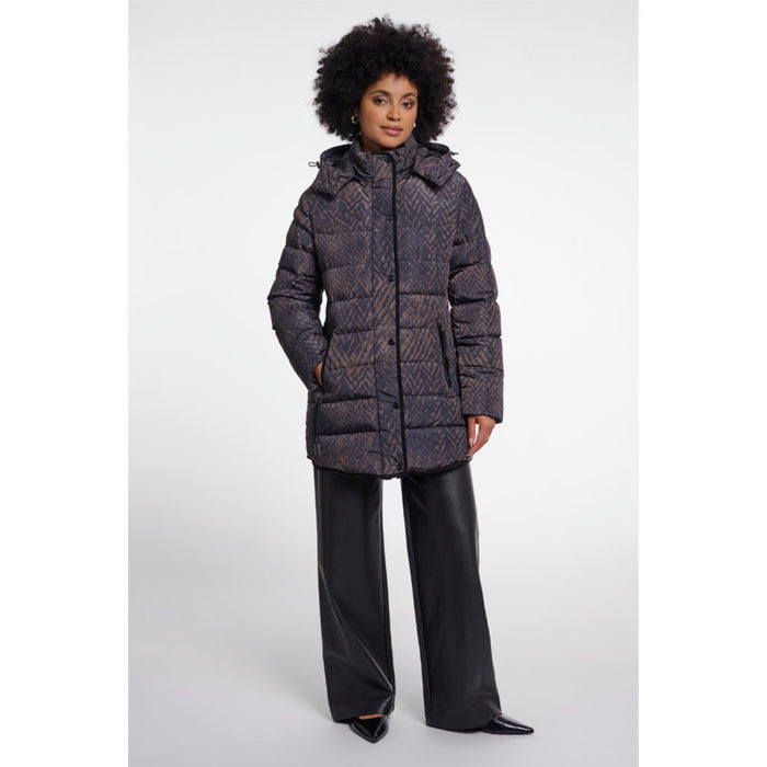 Rino & Pelle Nusa.7002612 Bark Blurry Graphic Padded Coat