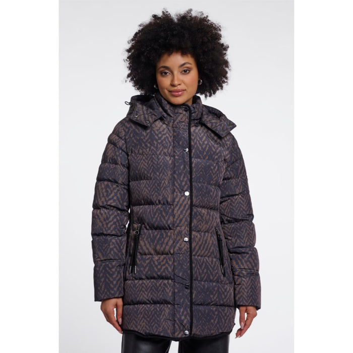 Rino & Pelle Nusa.7002612 Bark Blurry Graphic Padded Coat