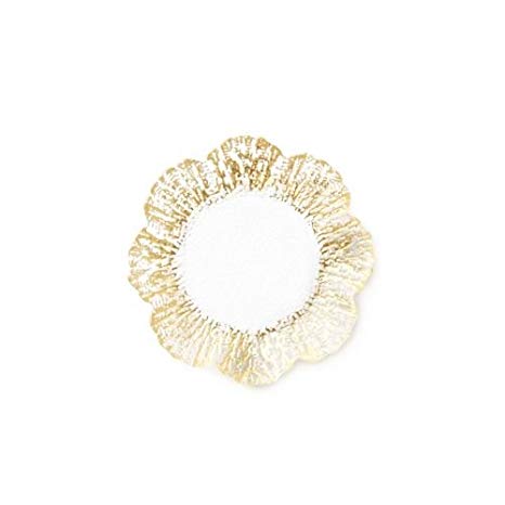 Rufolo Glass Gold Canape Plate - Wilson Lee