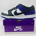 Nike SB Dunk Low Court Purple sneakers, new condition, extra white laces, 2024 model.