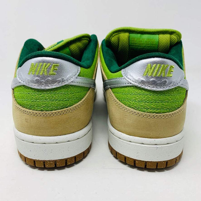 Nike SB Dunk Low Escargot 2024 sneakers, green and tan colorway, brand new condition.