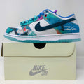 Nike SB Dunk Low Futura Laboratories Bleached Aqua sneakers brand new with purple laces and good condition box 2024
