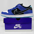 Blue Nike SB Dunk Low Hayley Wilson sneaker on purple Nike SB box with extra laces, 2025 release, brand new condition
