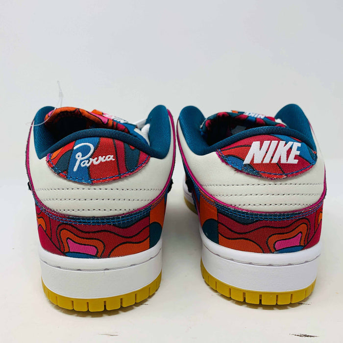 Nike SB Dunk Low Parra, brand new with extra teal laces, 2021 release.