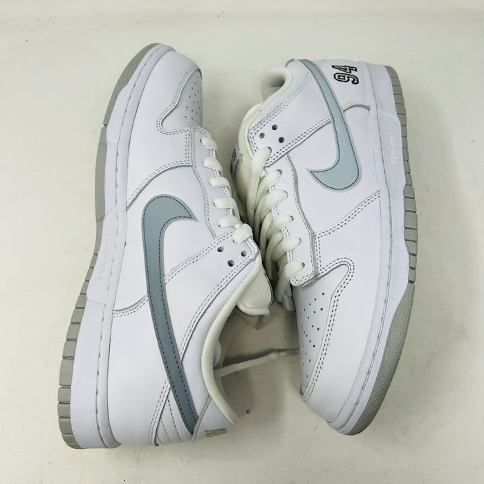 Nike SB Dunk Low Supreme 94 White Metallic Silver