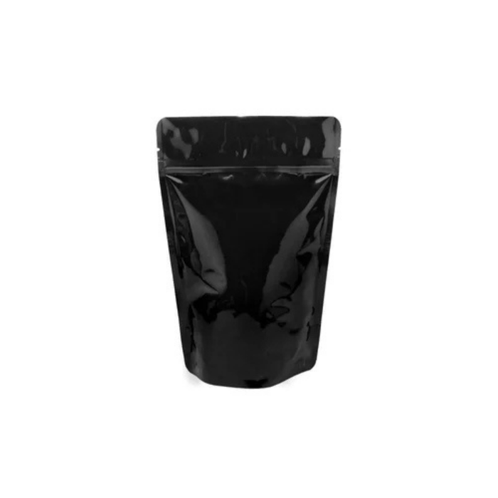 Sealer Sales MUB4Z133-NZ Metallized Stand Up Zip Pouches (110g), Black Kraft