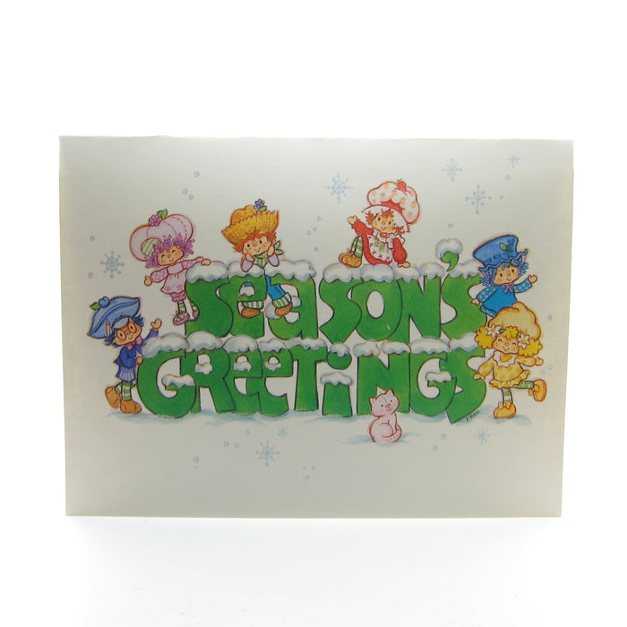 Season's Greetings Strawberry Shortcake holiday card