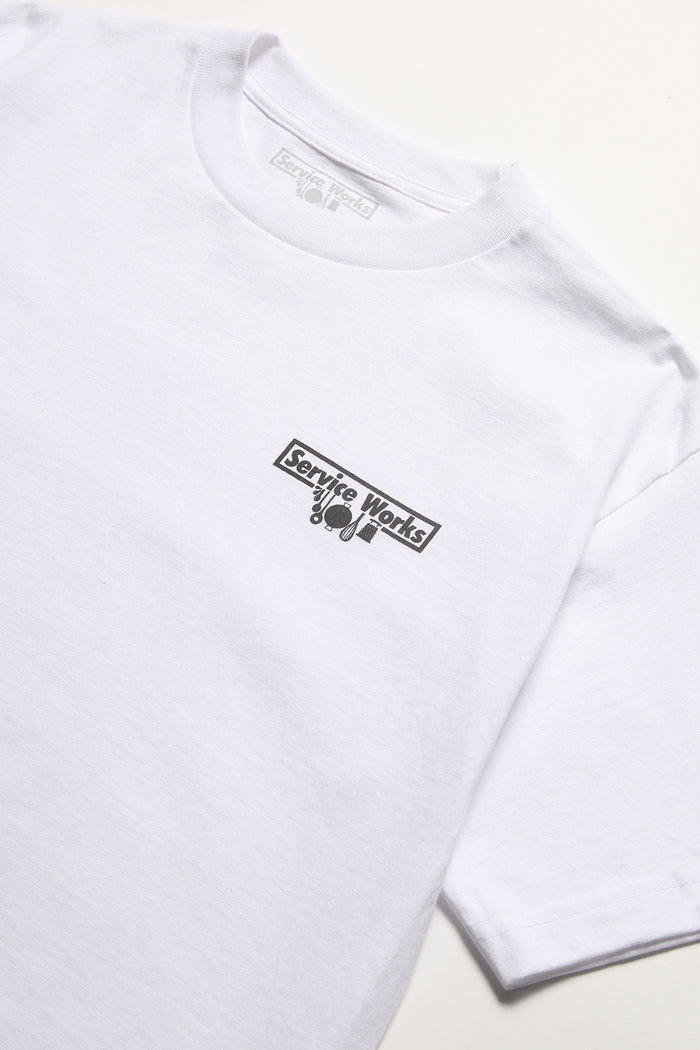 Service Works - Logo Tee - White