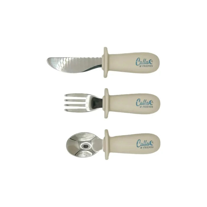 Silicone & Stainless Steel Toddler Utensil Sets